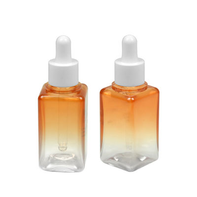 50ML empaquetado cosmético de la botella de aceite esencial del cuadrado 20/410 de la botella de la pendiente PETG