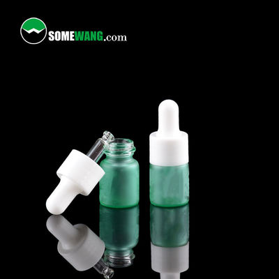 Botella plástica del suero de la botella de vidrio del aceite esencial del ANIMAL DOMÉSTICO con el vidrio del dropper interno