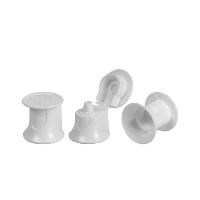Empaquetado plástico ULTRAVIOLETA plástico cosmético de las tapas de la botella de Flip Top Cap 7.8m m de la capa