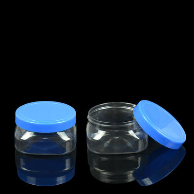 El cuadrado de empaquetado de electrochapado del ANIMAL DOMÉSTICO del tarro del ANIMAL DOMÉSTICO de 100ml 500ml sacude los envases vacíos del desodorante