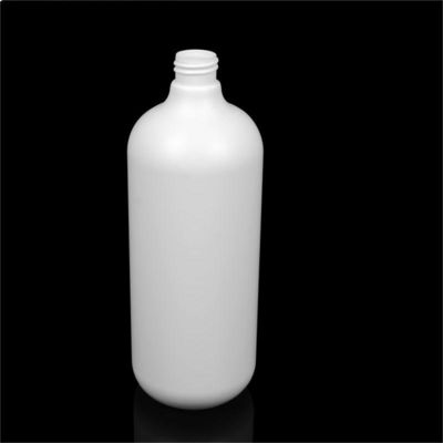 botellas plásticas vacías de la botella 28/410 cosmético de 1000ml PE para la polimerización en cadena del aceite de pelo volumen grande