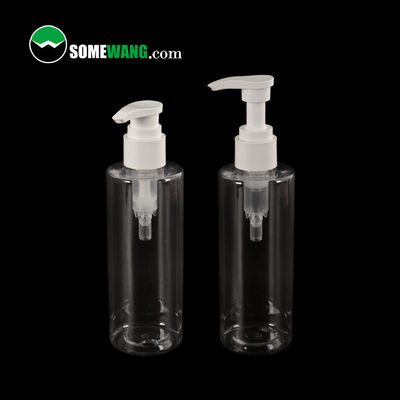 botella plana del hombro del ANIMAL DOMÉSTICO 250ml de la loción vacía cosmética plástica de la botella