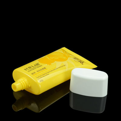 Tubo oval plano de empaquetado de la loción de mano del tubo cosmético de encargo