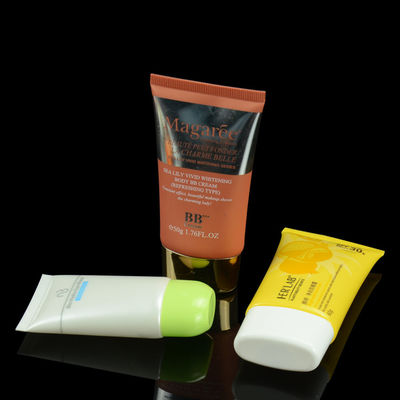 Tubo oval plano de empaquetado de la loción de mano del tubo cosmético de encargo