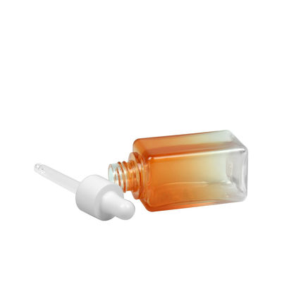 50ML empaquetado cosmético de la botella de aceite esencial del cuadrado 20/410 de la botella de la pendiente PETG
