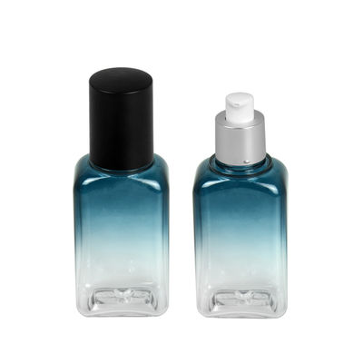 botellas plásticas vacías del cuadrado de 60ml 100ml 120ml para la botella del suero de la loción con la bomba