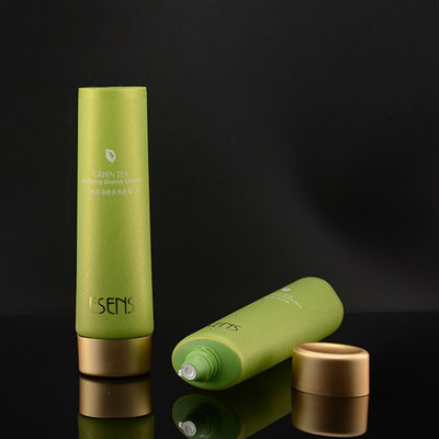 tubo de centrífuga reutilizable del tubo de la crema de la mano del gel cosmético 60ml de 38m m con el tapón de tuerca de oro