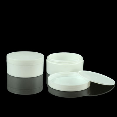 El cosmético biodegradable blanco de lujo doble del tarro 50g 100g 150g de la crema de los PP de la pared sacude el ODM
