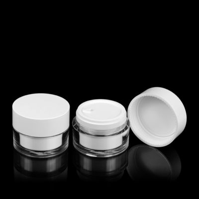 tarro cosmético recargable reemplazable de la crema de cara PETG del envase de lujo de la crema de 50ml 100ml