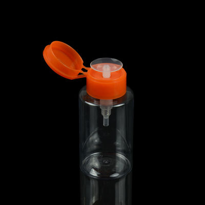 botella cosmética del removedor del esmalte de uñas de la botella del ANIMAL DOMÉSTICO de 3.3oz 100ml con la bomba polaca del removedor