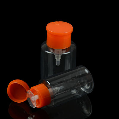 botella cosmética del removedor del esmalte de uñas de la botella del ANIMAL DOMÉSTICO de 3.3oz 100ml con la bomba polaca del removedor
