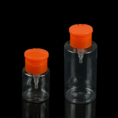 botella cosmética del removedor del esmalte de uñas de la botella del ANIMAL DOMÉSTICO de 3.3oz 100ml con la bomba polaca del removedor