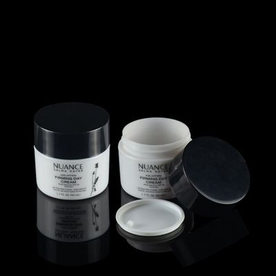 Envases cosméticos de lujo del tarro cosmético de 56.2M M 50ml PETG con la tapa del ABS