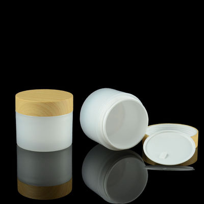 10g 20g 30g PP baten el tarro que empaqueta los envases cosméticos de bambú de la tapa de la crema del ojo del OEM