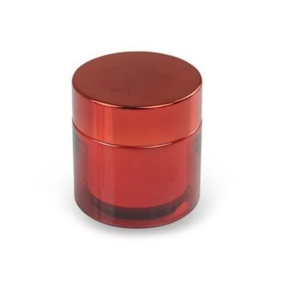 El plástico cosmético de lujo del ANIMAL DOMÉSTICO de la capa doble 50ml sacude los envases cosméticos del ANIMAL DOMÉSTICO ULTRAVIOLETA de la galjanoplastia