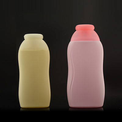 Champú plástico vacío colorido de la botella 200ml 250ml del OEM en botella anaranjada