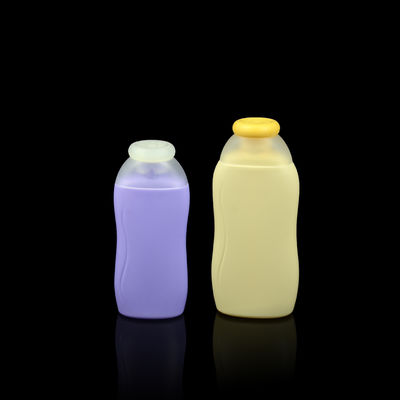 Champú plástico vacío colorido de la botella 200ml 250ml del OEM en botella anaranjada