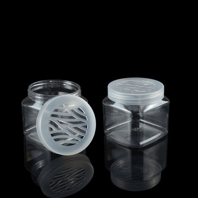El cuadrado de empaquetado de electrochapado del ANIMAL DOMÉSTICO del tarro del ANIMAL DOMÉSTICO de 100ml 500ml sacude los envases vacíos del desodorante