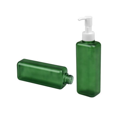botella cuadrada 24/410 de la bomba de la loción del cuerpo de la forma de la botella cosmética de 150ml 185ml PETG