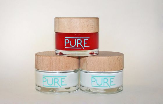 Los cosméticos modificados para requisitos particulares de 30ml 50ml PETG baten el tarro vacío con la tapa electrochapada