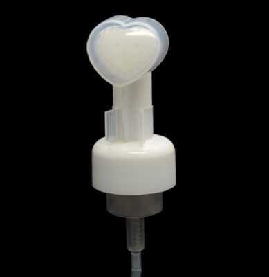 lavado de la cara del silicón del cepillo de botella de la espuma de 43m m con la bomba facial del cepillo de la despedregadora del cepillo