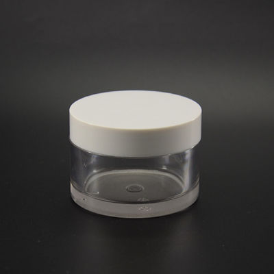 crema de cara cosmética del tarro del ABS PETG del suero 50ml con la tapa electrochapada