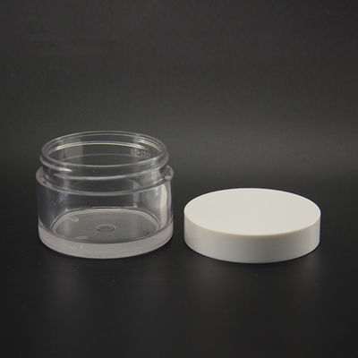 crema de cara cosmética del tarro del ABS PETG del suero 50ml con la tapa electrochapada