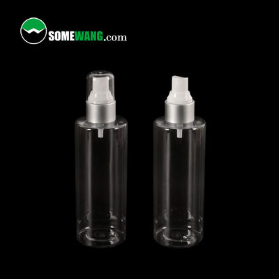 botella plana del hombro del ANIMAL DOMÉSTICO 250ml de la loción vacía cosmética plástica de la botella