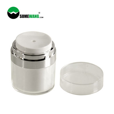 Tarro privado de aire de acrílico cosmético de lujo 30ml 50ml de la bomba del cuidado de piel del envase de la crema del cuidado personal