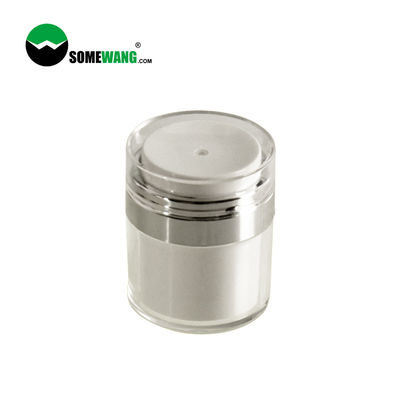 Tarro privado de aire de acrílico cosmético de lujo 30ml 50ml de la bomba del cuidado de piel del envase de la crema del cuidado personal