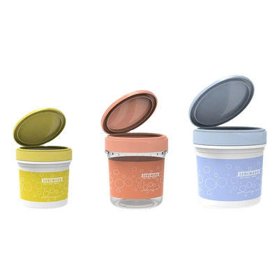 tarro poner crema cosmético plástico vacío de 8oz 16oz 20oz PP que empaqueta con la cerradura Flip Cap