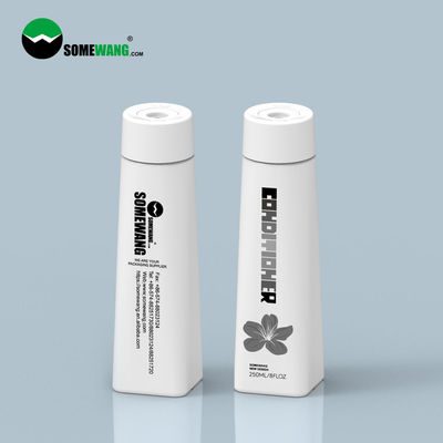 Botella hermética modificada para requisitos particulares 250ml del apretón del champú de la botella cosmética del PE