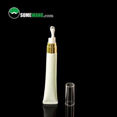 Tubo cosmético pequeño 10ml 15ml 20ml 30ml de la crema del ojo del apretón de la boca larga de encargo plástica de la nariz