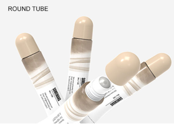 rollo plástico de 35ml 50ml 100ml el solo en los tubos pela el empaquetado de los cosméticos del cuidado