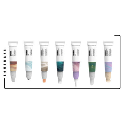los tapones de tuerca 15ml cepillan el tubo de empaquetado cosmético del envase del labio del tubo principal del lustre