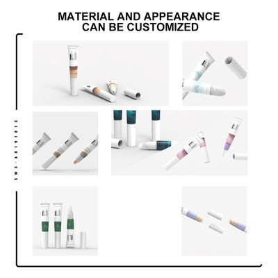 los tapones de tuerca 15ml cepillan el tubo de empaquetado cosmético del envase del labio del tubo principal del lustre