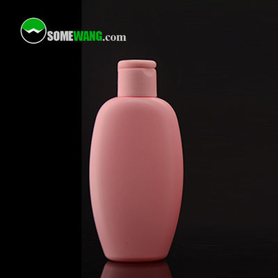La botella plana 100ml 138ml 200ml del PE modificó la botella para requisitos particulares cosmética