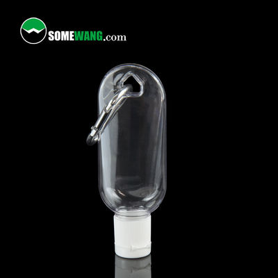 sistemas de encargo de la botella del gel del desinfectante de la mano de 30ml 60ml PETG con Flip Caps