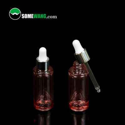Botella de aceite esencial vacía de la botella 10ml 30ml 40ml del dropper de PETG con el dropper del tubo del apretón
