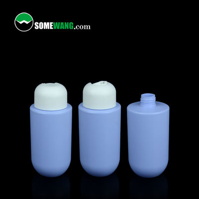Hombro plano modificado para requisitos particulares del HDPE del color alrededor del empaquetado cosmético de la loción de la botella inferior 300ml 400ml