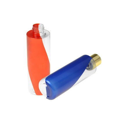 Botella plástica 200ml de la loción de la botella cosmética de encargo vacía dual del color PETG