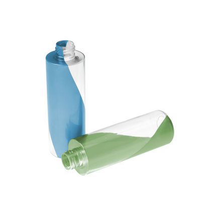 Botella plástica 200ml de la loción de la botella cosmética de encargo vacía dual del color PETG